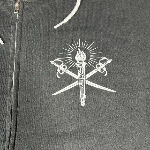 Bob Dylan and  His Band Full Zip Up Black Hoodie Men’s Sz XL New - Picture 4 of 5